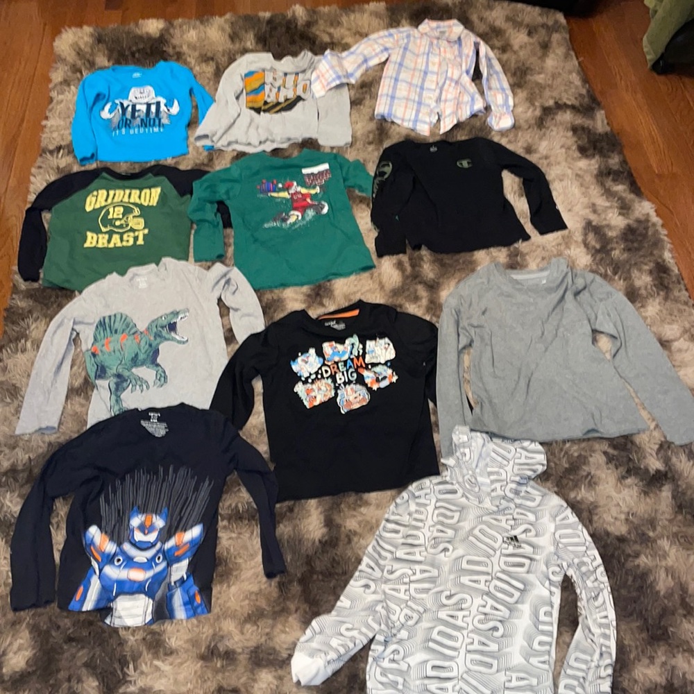 Boys long sleeve bundle (11) size 6